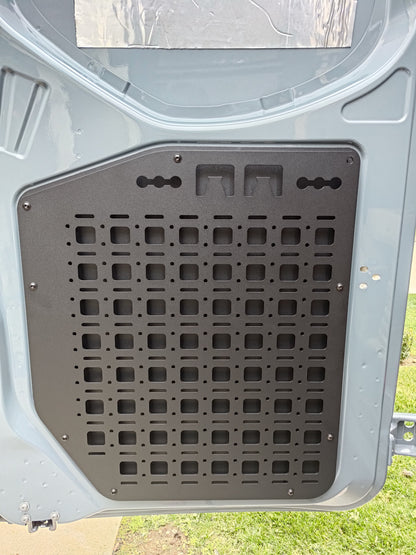 White Top Adventures Interior Rear Door Molle Panel (Pair) Mercedes Sprinter Van 2019+