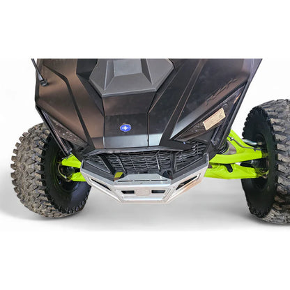 ELEKTRIC OFFROAD POLARIS PRO R TURBO R / XP4 2022+ MACHINED BILLET ALUMINUM FRONT WINCH BUMPER TOP MOUNTED VIEW