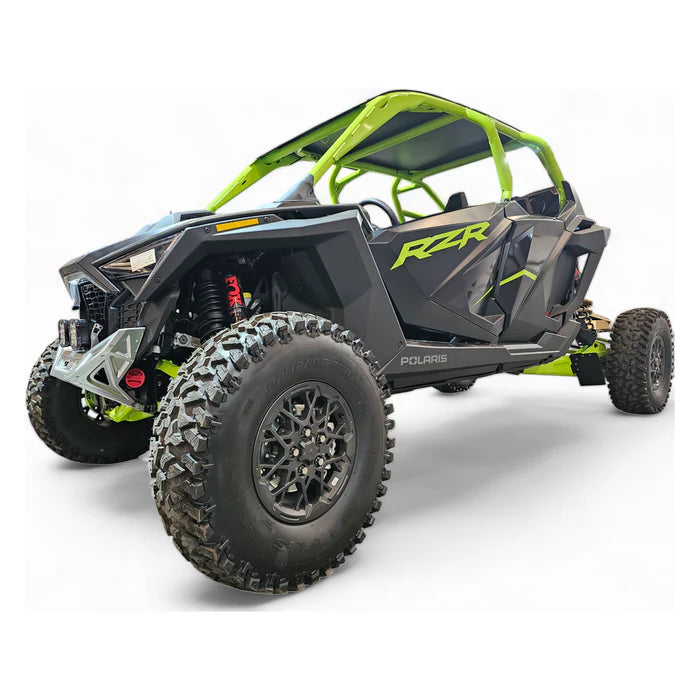 ELEKTRIC OFFROAD POLARIS PRO R TURBO R / XP4 2022+ MACHINED BILLET ALUMINUM FRONT WINCH BUMPER DRIVERS SIDE MOUNTED VIEW