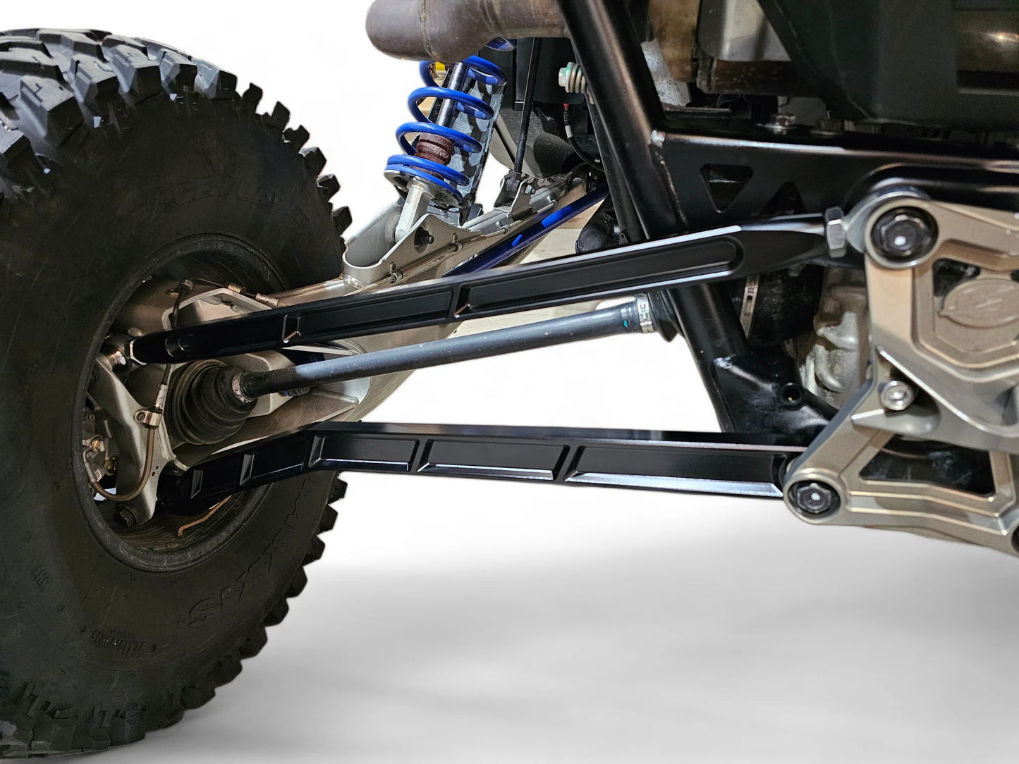 Elektric Offroad Billet Aluminum Black High Clearance Radius Rods Bars POLARIS PRO R PRO S TURBO R mounted Drivers Side