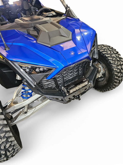 ELEKTRIC OFFROAD VOLT FRONT WINCH BUMPER POLARIS RZR PRO R TURBO R PRO S 2022+ mounted 22-24 top view