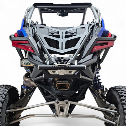 Front view of a rugged off-road vehicle on a white background