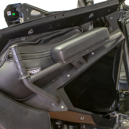 DRT Motorsports RZR Pro XP / Pro R / Turbo R 2020+ Door Arm Rests - Front Pair passenger side with door opened