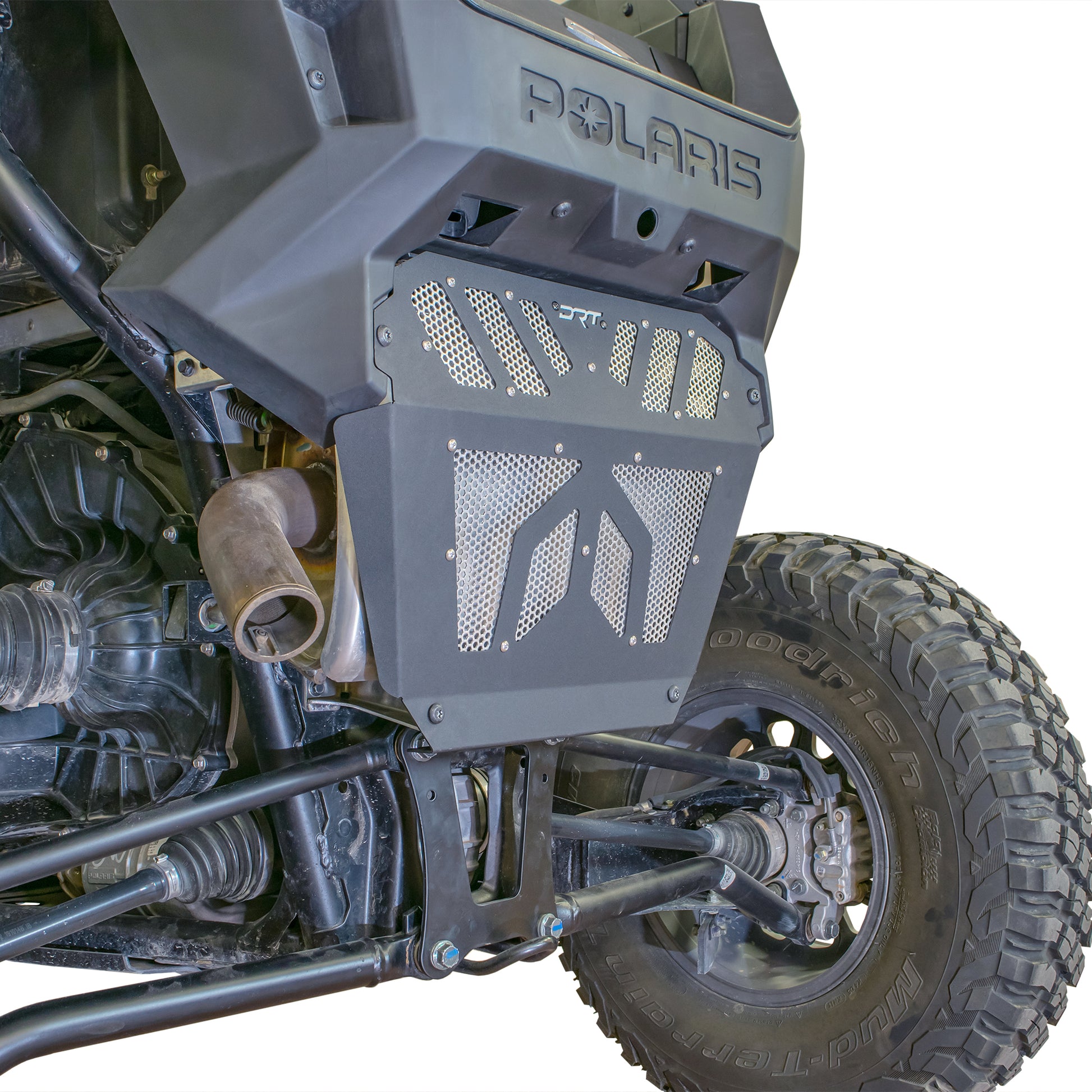 DRT Motorsports RZR Pro XP 2020+ Aluminum Exhaust Cover Mounted Bottom