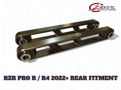 Elektric Offroad Billet Aluminum Sway Bar Links REAR Gun Metal Polaris RZR Pro R 2022+ Promo Pic