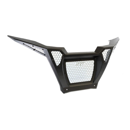 Motorcycle grille with honeycomb pattern on a white background