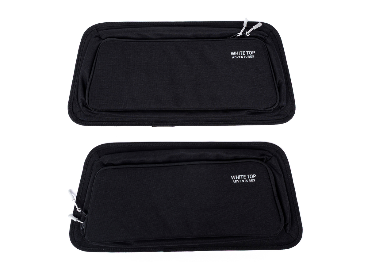 White Top Adventures Mercedes Sprinter 2019+ Upper Rear Door Storage Panels (Pair)