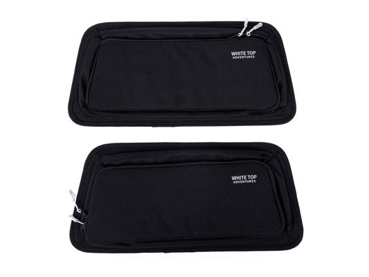 White Top Adventures Mercedes Sprinter 2019+ Upper Rear Door Storage Panels (Pair)