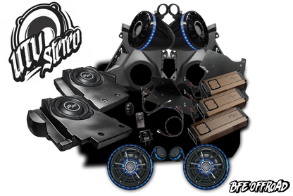 Collection of off-road vehicle components with 'BFE Offroad' branding on a white background.