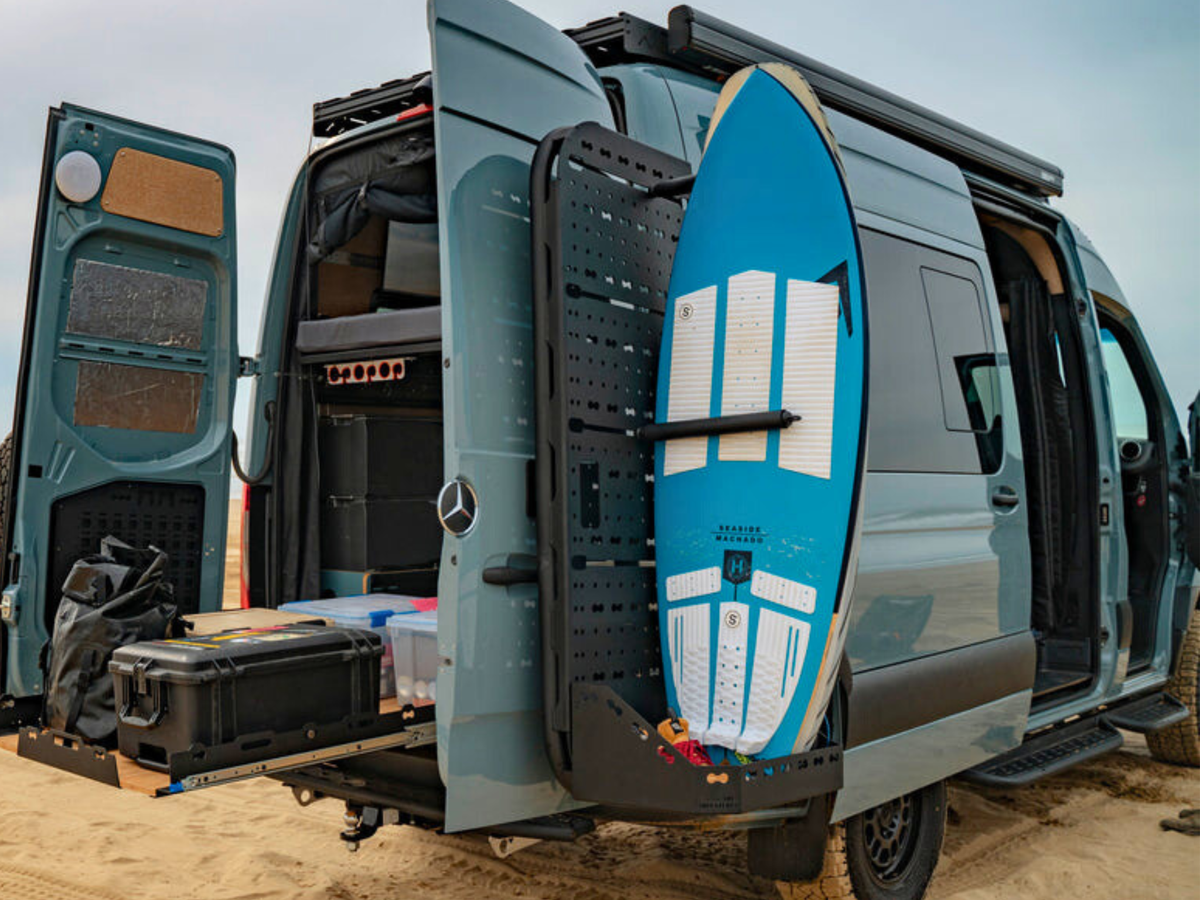 Sprinter Rear Door Atlas Storage Rack | Passenger Side