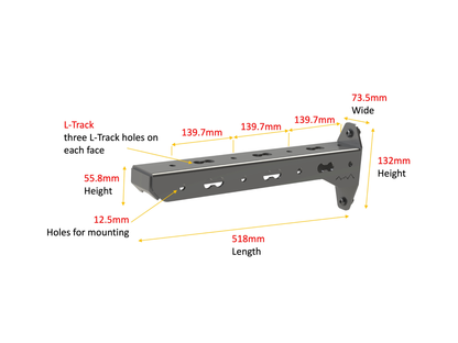 Atlas Bike Rack Adapter (Sold as a set)