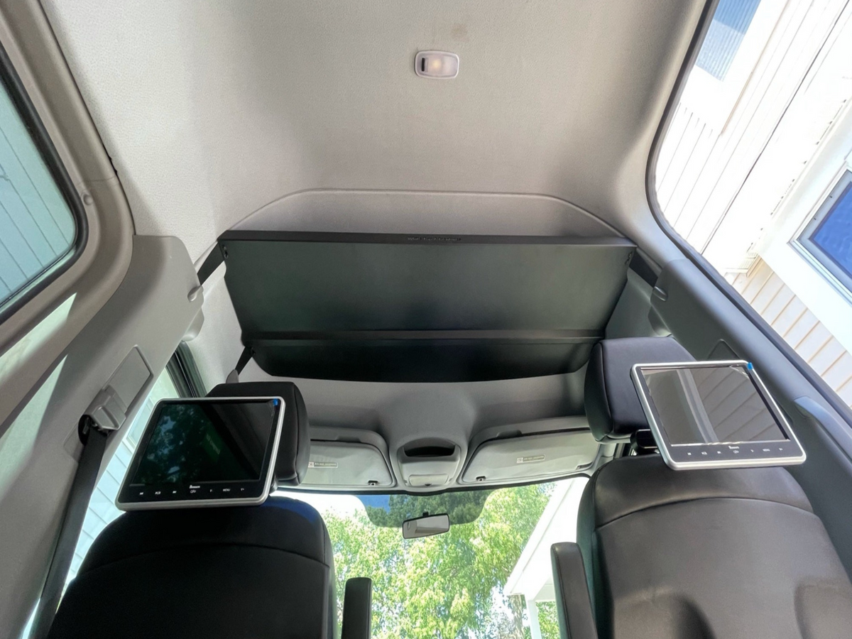 WHITE TOP ADVENTURES 2007-2018 SPRINTER HEADLINER SHELF INCLUDES CURTAIN ROD AND LINER