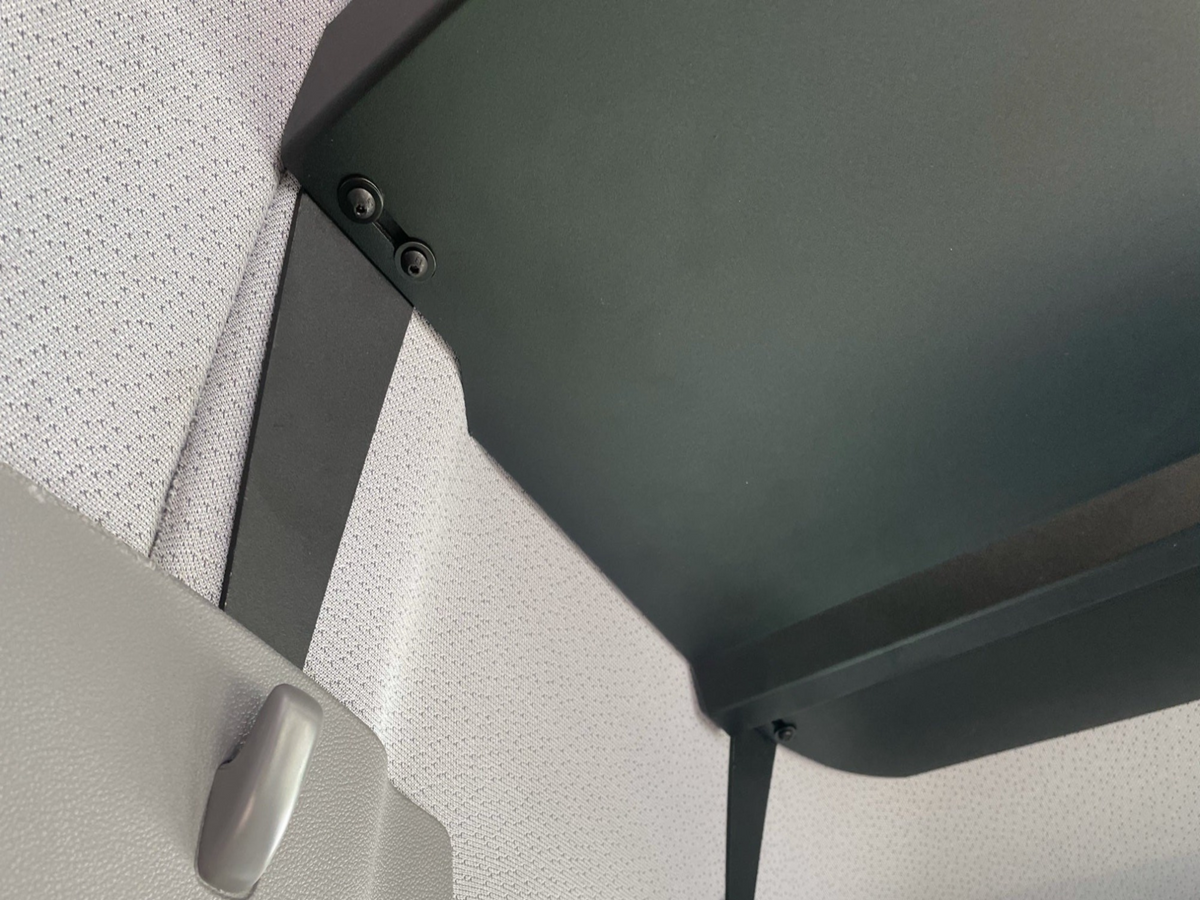 WHITE TOP ADVENTURES 2007-2018 SPRINTER HEADLINER SHELF INCLUDES CURTAIN ROD AND LINER