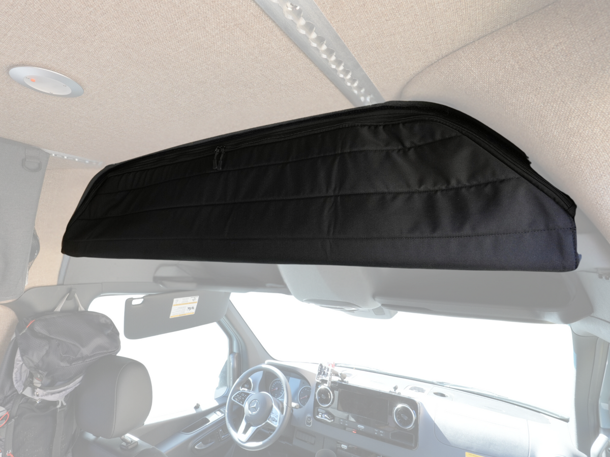 White Top Adventures Mercedes SPRINTER HEADLINER SHELF COVER