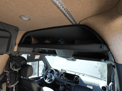 White Top Adventures Mercedes SPRINTER HEADLINER SHELF COVER