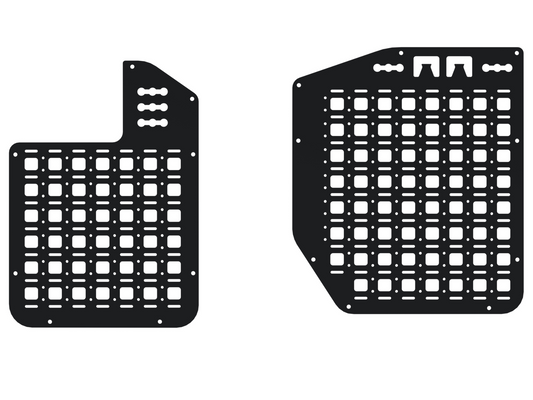 White Top Adventures Interior Rear Door Molle Panel (Pair) Mercedes Sprinter Van 2019+