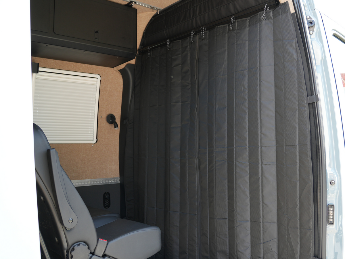 White Top Adventures Mercedes SPRINTER 2007+ INSULATED PRIVACY CURTAIN