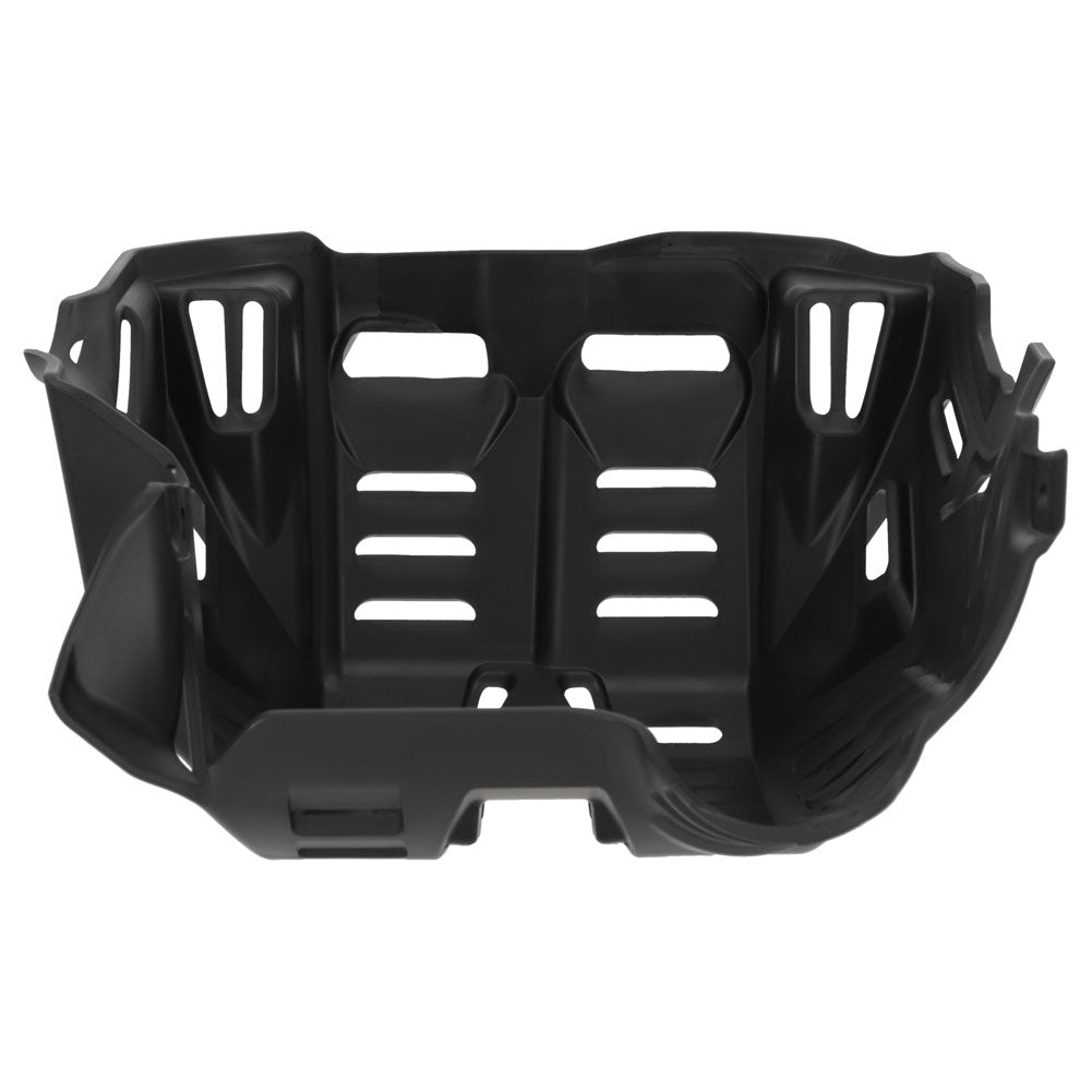 Black motorcycle helmet visor on a white background