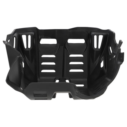 Black motorcycle helmet visor on a white background