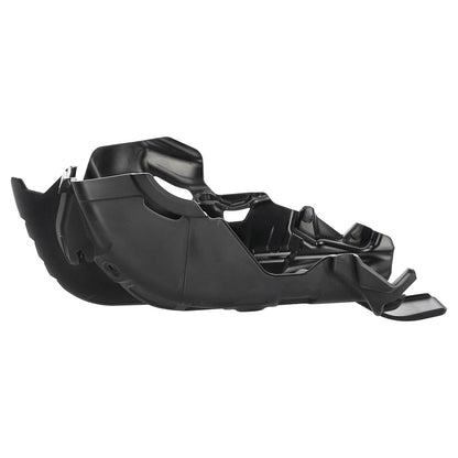 Black motorcycle Skid Plate on a white background