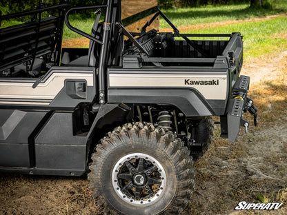 Kawasaki Mule Pro-FXT side view on a dirt path