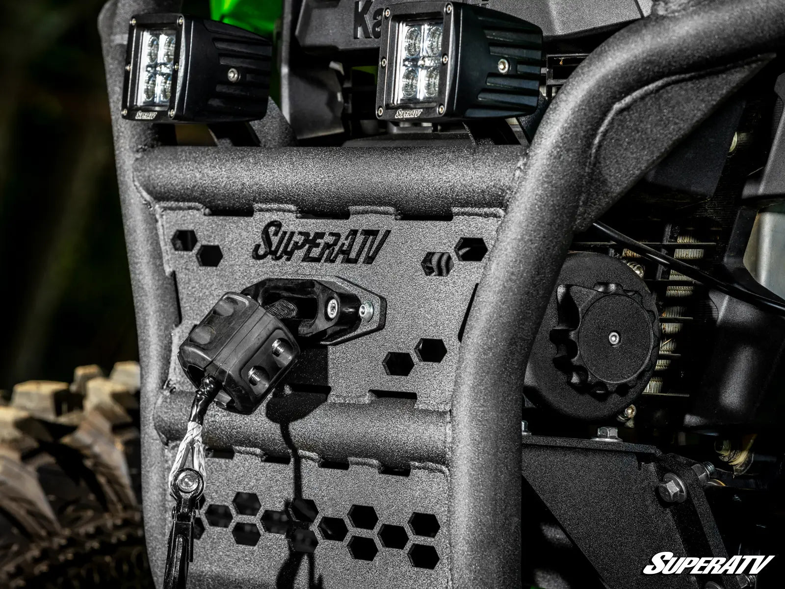 winch fairlead mounted on machine