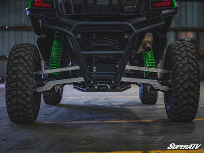 SuperATV Kawasaki Teryx KRX 1000 High Clearance Billet Aluminum Radius Arms Rods Rear View