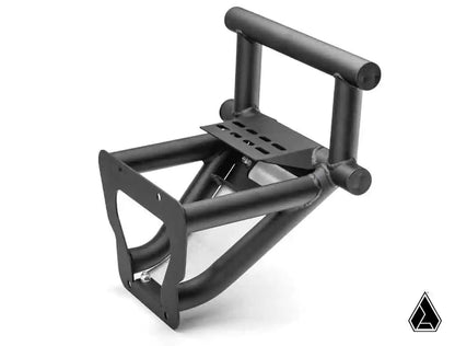 Black metal frame on a white background