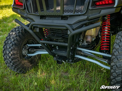 Close-up of a SuperATV vehicle on grass