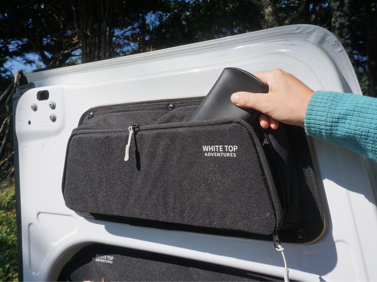 White Top Adventures Mercedes Sprinter High Roof 2019+ Rear Door Storage Panels Bundle (Upper, Middle & Lower)