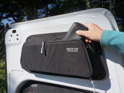 White Top Adventures Mercedes Sprinter High Roof 2019+ Rear Door Storage Panels Bundle (Upper, Middle & Lower)