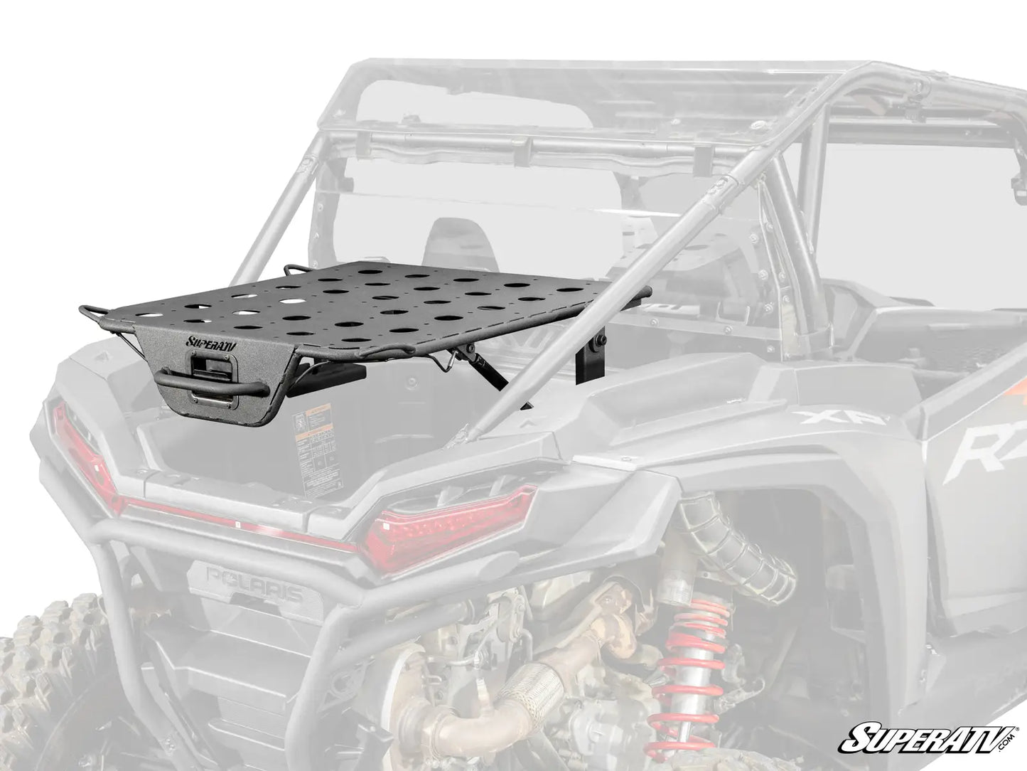 Supercat roof rack system on a Polaris RZR vehicle