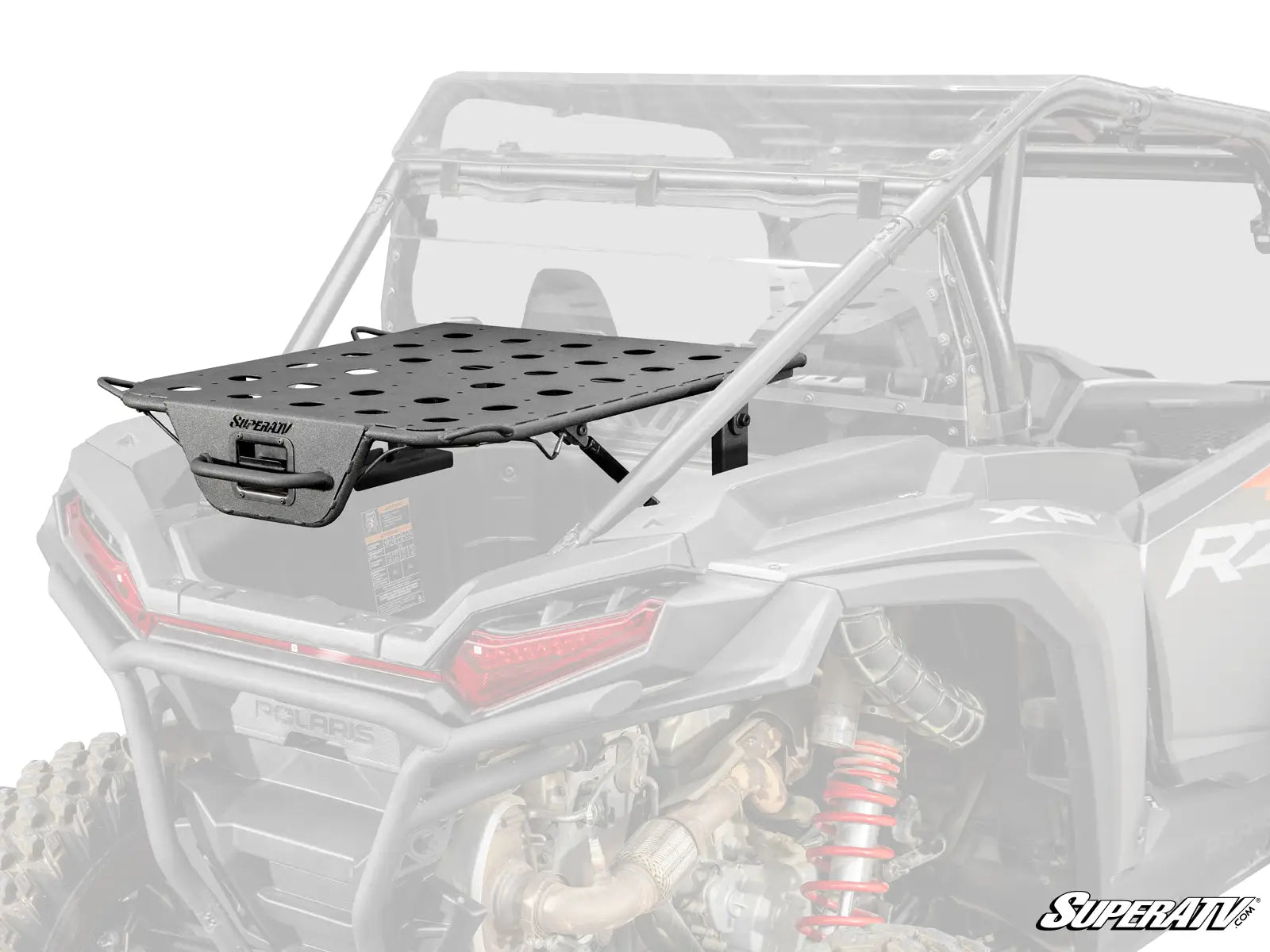 Supercat roof rack system on a Polaris RZR vehicle