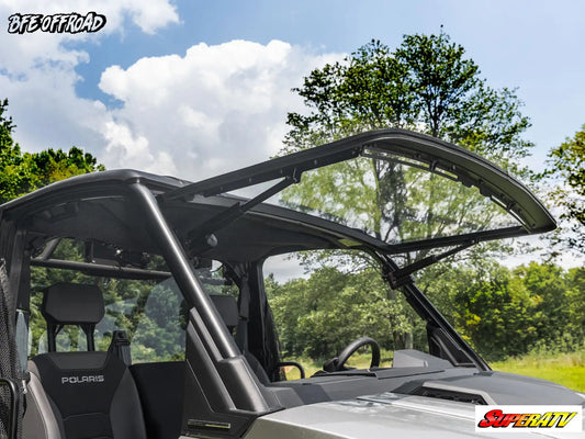 SuperATV MaxDrive Power Assist Flip Windshield POLARIS RANGER 1500 XD / CREW 24+