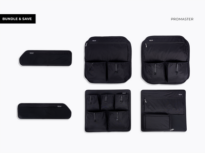 White Top Adventures Ram Promaster Rear Door Storage Panels Bundle (Upper, Middle & Lower)