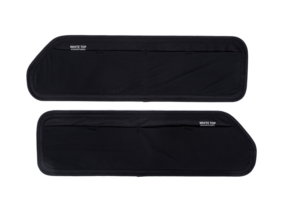White Top Adventures Ram Promaster Upper Rear Door Storage Panels (Pair)