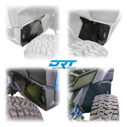 DRT POLARIS XPEDITION XP ADV 2024+ Aluminum Front Inner Fender Rock Guards Promo Pic
