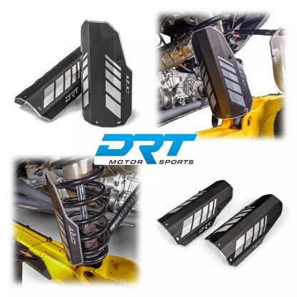 DRT Motorsports Aluminum Rear Shock Guards CAN AM MAVERICK R / X3 X XRS 2017+ Promo Pic
