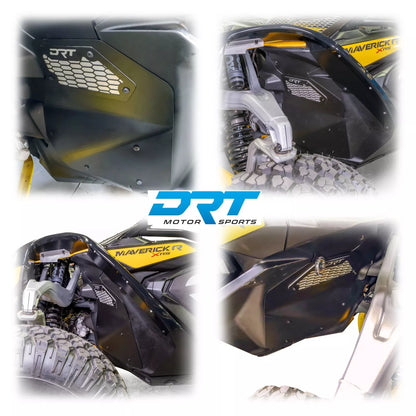 DRT CAN AM MAVERICK R X / XRS 24+ Aluminum Front Inner Fender Rock Guards promo photo