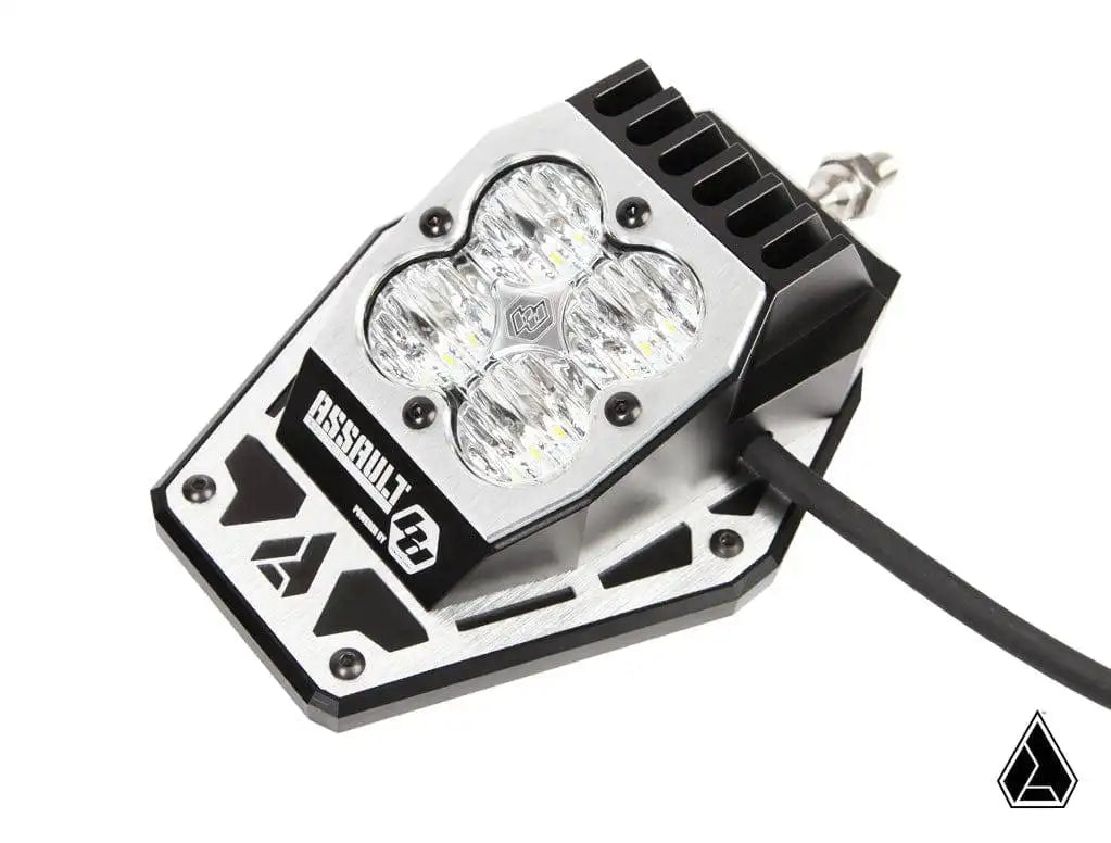 LED light bar with 'BassBull' branding on a white background