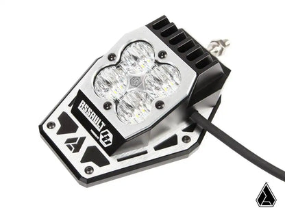 LED light bar with 'BassBull' branding on a white background