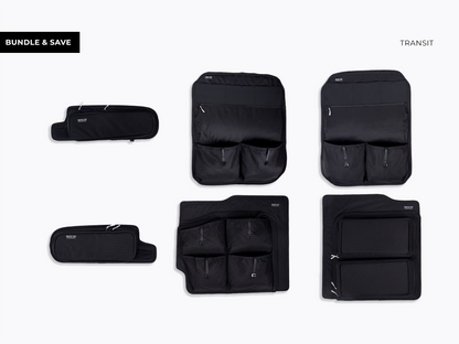 White Top Adventures Ford Transit High Roof 2015+ Rear Door Storage Panels Bundle (Upper, Middle & Lower)