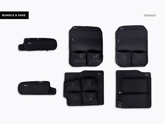 White Top Adventures Ford Transit High Roof 2015+ Rear Door Storage Panels Bundle (Upper, Middle & Lower)