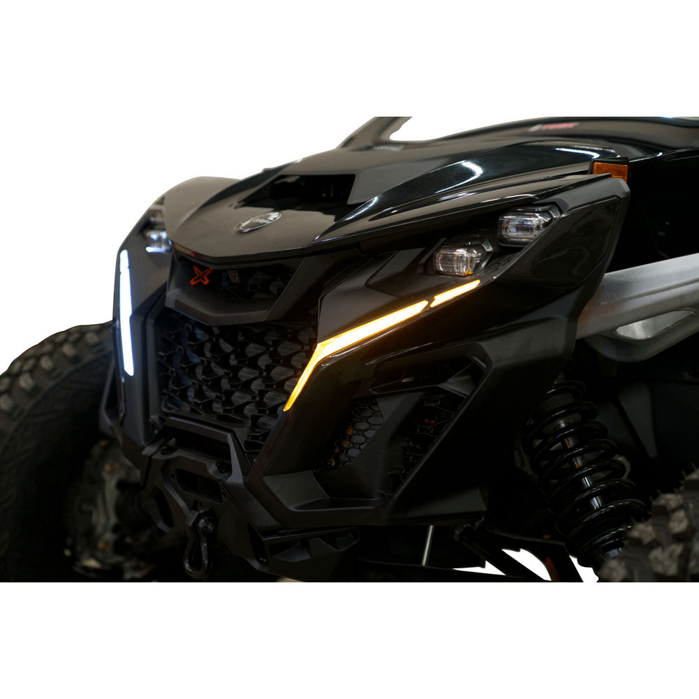 Tusk Plug Play UTV Signal Horn Kit Accent Street Legal Kit CAN AM MAVERICK R / MAXX 24+ Front Turn Signal