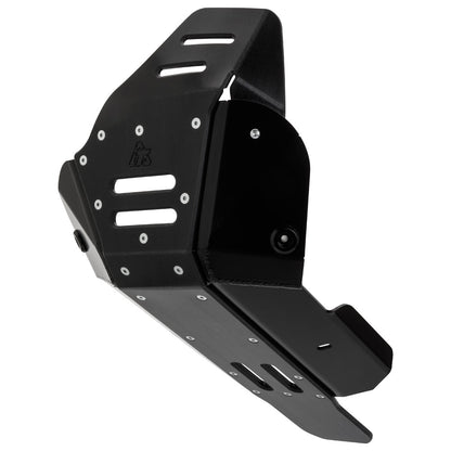Tusk Quiet Glide Adventure Skid Plate Black w/ Linkage Guard YAMAHA TENERE 700 2022-2025 side bottom 