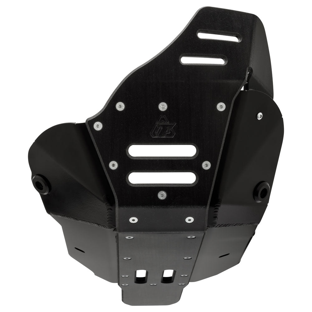 Tusk Quiet Glide Adventure Skid Plate Black w/ Linkage Guard YAMAHA TENERE 700 2022-2025 front center