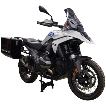 Tusk Quiet Glide Adventure Skid Plate Black FITS: BMW R1300GS R1300 GS 2024-2025 INSTALLED BIKE VIEW