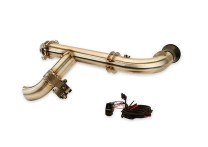 Trinity Racing SIDE PIECE Header Pipe with Electronic Cutout - Can-Am Maverick X3